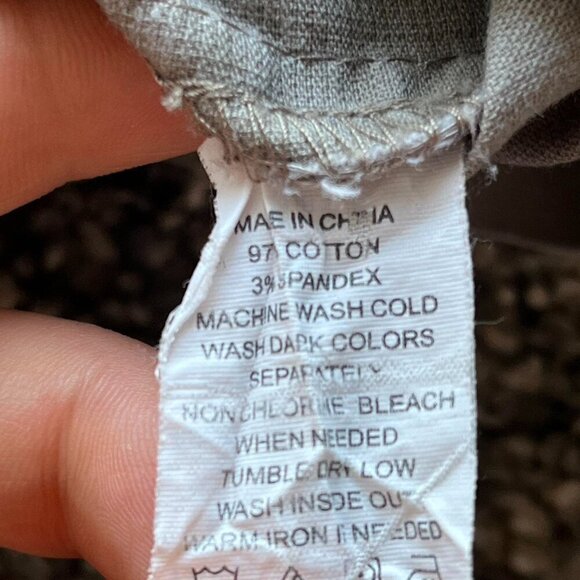 Light Gray Vintage Prana Chino Shorts Women's Size 8 - Hiking & Outdoors Shorts - Picture 2 of 6